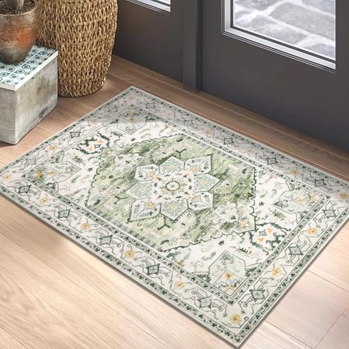 Washable Area Rug (2' x 3' / Sage Green)