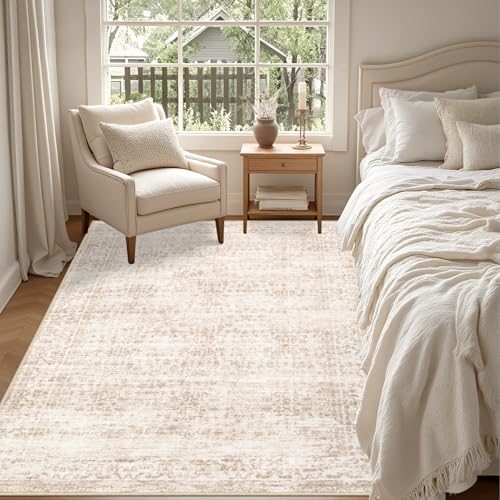 3x5 Area Rugs Living Room (Beige Brown / 3' x 5' (Rectangular))