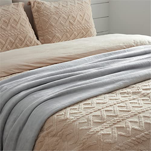 GentleSoft Fleece Blanket Twin XL (Light Grey / Twin XL (66" X 90"))