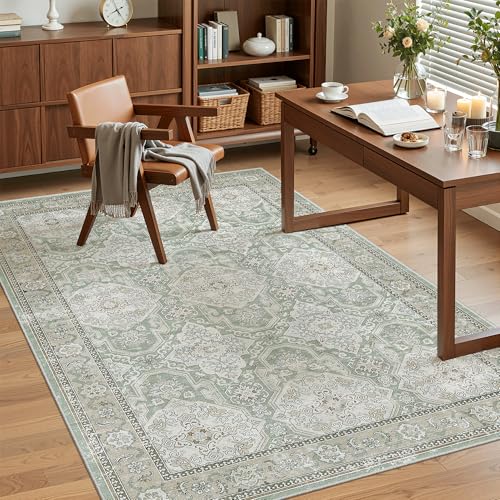 4x6 Area Rug for Living Room (Green/Brown / 4' x 6' (Rectangular))