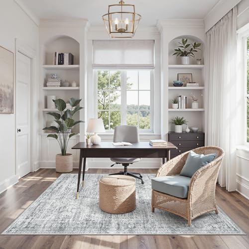 3x5 Rugs Non Slip (Grey / 3' x 5' (Rectangular))