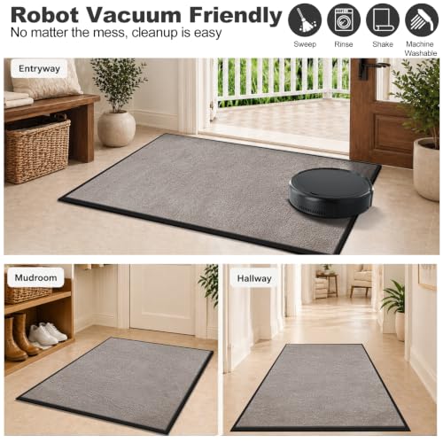 Super Absorbent Front Door Mat (Beige / 3' x 5' (Rectangular))