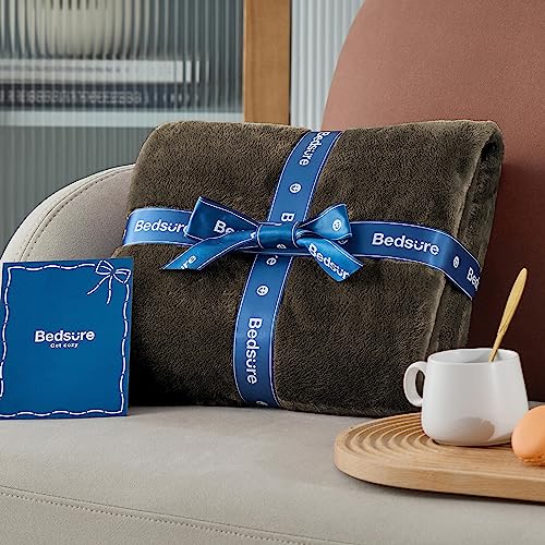 GentleSoft Fleece Blankets Queen Size Brown (Brown / Queen (90" X 90"))