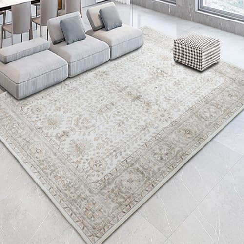 7x9 Area Rugs for Living Room (Cream / 7' x 9' (Rectangular))