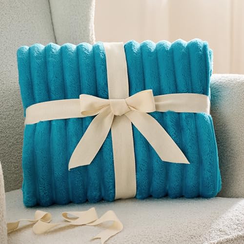 Soft Twin XL Blanket for Bed Dorm Teal 66"x90" (Teal / Twin XL)