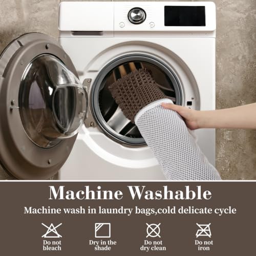 Waffle Bathroom Runner Rugs (Chocolate / 2' X 4')
