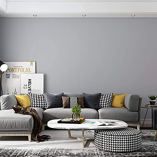Gray Self Adhesive Wallpaper SelfA (Gray / 15.7" x 393.7")