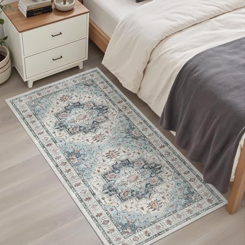 Washable Area Rug 2x4 (Blue / 2' x 4' (Rectangular))