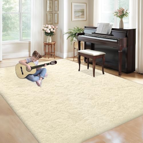 5x8 Area Rug for Living Room (Cream White / 5' x 8' (Rectangular))