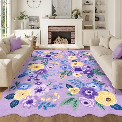 5x7 Area Rugs for Bedroom (Purple (Big) / 5' x 7' (Rectangular))