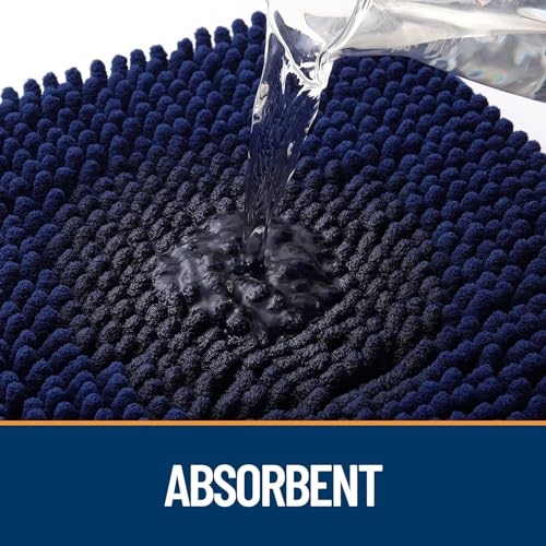 Dog Door Mat for Muddy Paws 59x20 (Navy Blue / 59" X 20")