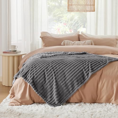Soft Throw Blanket for Couch Decor Gifts Frost Gray 50"x60" (Frost Gray / Throw)