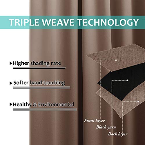 Warm Curtains for Winter (Cappuccino / 70"W x 95"L (Pack of 2))