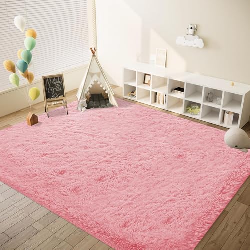 Pink Rugs for Bedroom Girls (Pink / 8' x 10' (Rectangular))