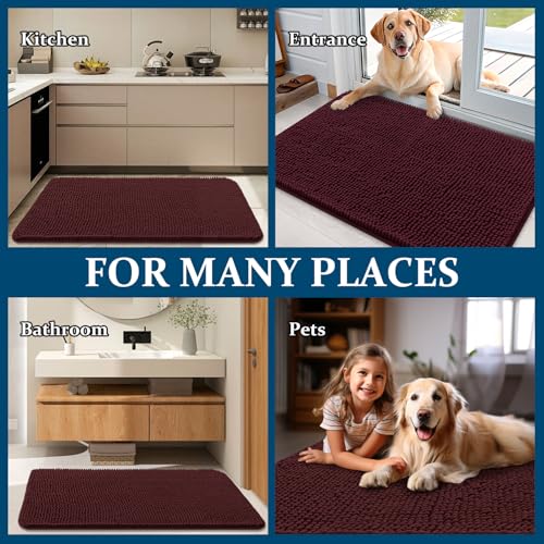 Dog Door Mat for Muddy Paws 59x24 (Russet / 59" X 24")