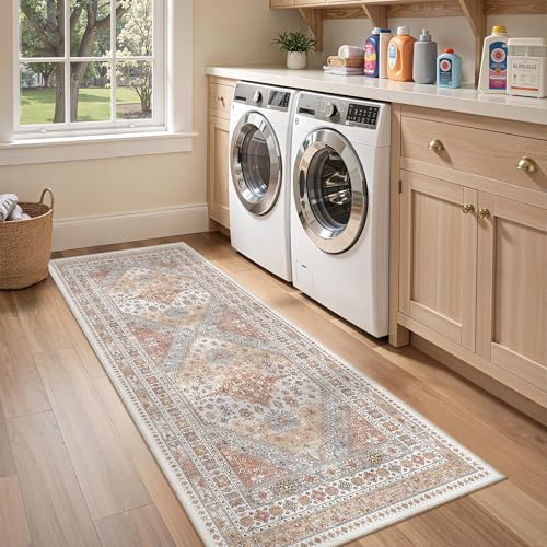 2x6 Runner Rug Non Slip (Orange / 2' x 6' (Runner))
