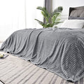 3D Ribbed Jacquard Grey Full Size Blankes for Bed (Grey / Full(84"x90"))