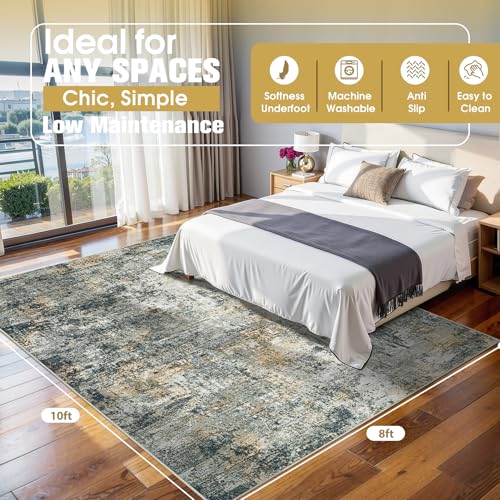 8x10 Area Rugs for Living Room Washable Bedroom Dining Room Multi Color (Multi Color / 8' x 10' (Rectangular))