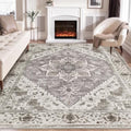 8x10 Washable Non Slip Boho Area Rug for Living Room (Earth Tone/Multi / 8' x 10' (Rectangular))