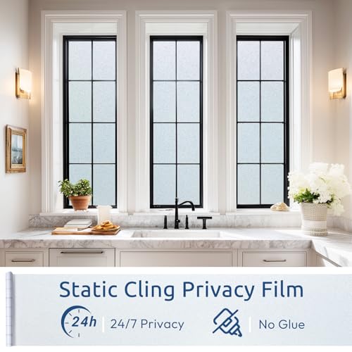 Frosted Glass Window Privacy Film (Frosted White / 23.6" x 157.4")