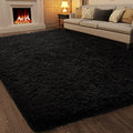 7x10 Black Area Rugs for Living Room (3- Black / 7' x 10' (Rectangular))