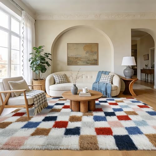 Large Shag Area Rug for Bedroom Living Room
