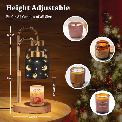 Candle Warmer Lamp with Timer & Dimmer (Moon and Star)