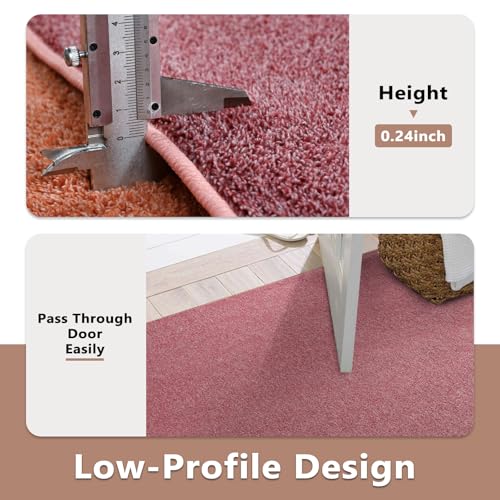5x7 Red White Area Rug Non (16 Red/White / 5' x 7' (Rectangular))