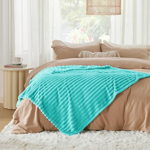 Soft Twin XL Blanket for Bed Dorm Blue Fog 66"x90" (Blue Fog / Twin XL)