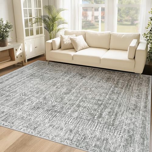 6x9 Area Rugs for Living Room (Grey / 6' x 9' (Rectangular))