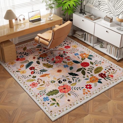Area Rug 3x5 Washable (Beige / 3' x 5' (Rectangular))