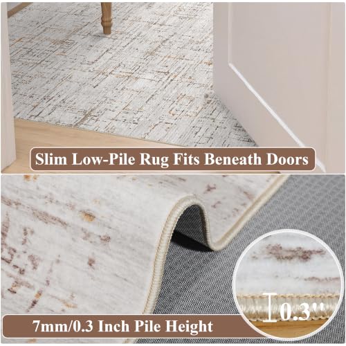 8x10 Washable Area Rugs (Orange/Brown / 8' x 10' (Rectangular))