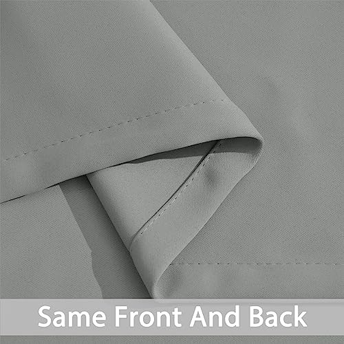 Dove Grey Room Darkening Curtains 84 inch Sliding Door Drapes (Dove Grey / 100"W x 84"L (Pack of 1))