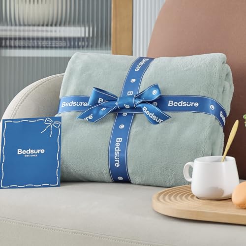 GentleSoft Fleece Bed Blankets Full Size Sage Green (05 - Sage Green / Full (84" x 90"))