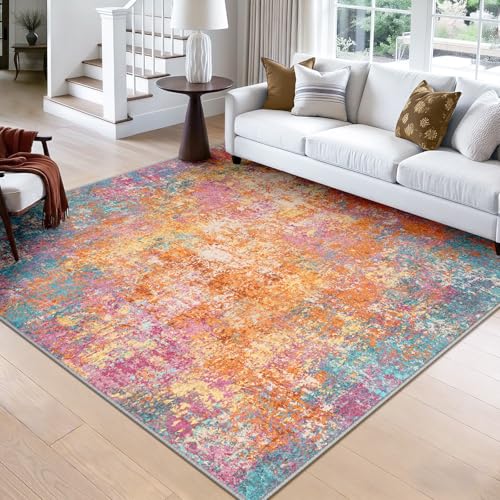 Washable Square 8'x8' Area Rug for Living Room Starlight (Starlight / 8' x 8' (Square))