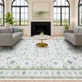 Green Area Rugs 9x12 Living Room (9' x 12' (Rectangular) / Cream Green)