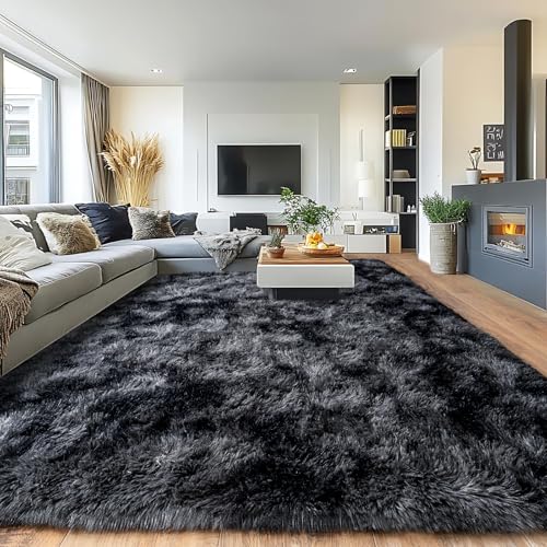 8x10 Rug for Living Room (Dark Grey / 8' x 10' (Rectangular))