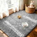 2x3 Area Rugs Grey Fluffy Living Room Carpets for Kids Bedroom (Grey / 2' x 3' (Rectangular))