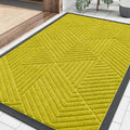 Front Door Mat Outside Entrance (Must- Yellow / 29.5" X 17")