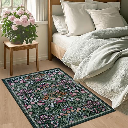 2x3 Small Entryway Rug (Dark Green / 2' x 3' (Rectangular))