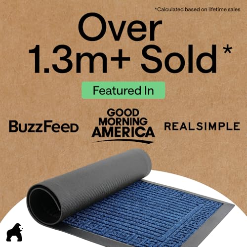 WeatherMAX Door Mat (Navy Greek Keys / 47" x 35")