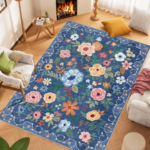 8x10 Area Rugs (Blue / 8' x 10' (Rectangular))