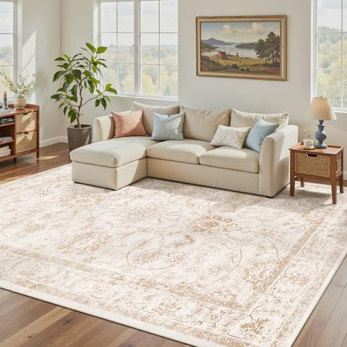 5x7 Area Rugs for Living Room (Wood/Ivory / 5' x 7' (Rectangular))