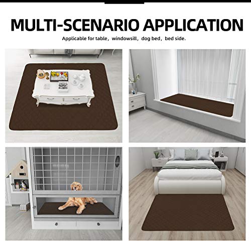Sectional Couch Covers for Dogs L Shape Sofa Cover Reversible Sofa Slipcover Chaise Lounge Cover Furniture Protector Cover for Pets Dog Cat (42" x 52" / Coffee/Coffee)