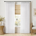 Pinch Pleated Thick Linen Curtains 84 Inch Long 2 Panels White (White / 40"W x 84"L (Pack of 2))