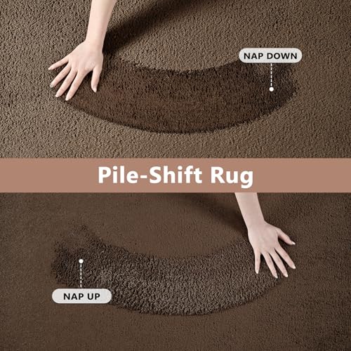 5x7 Pure Brown Area Rug Non (12 Pure Brown / 5' x 7' (Rectangular))