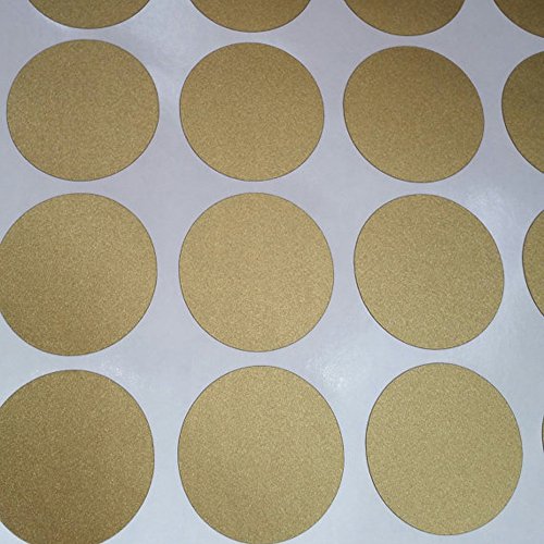 Gold Polka Dot Wall Decals for Girls Bedroom (Gold Dot / 10 Sheets)