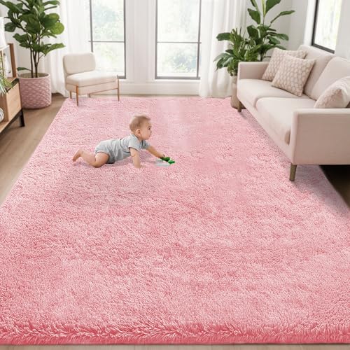 5x7 Area Rug for Living Room (Pink / 5' x 7' (Rectangular))