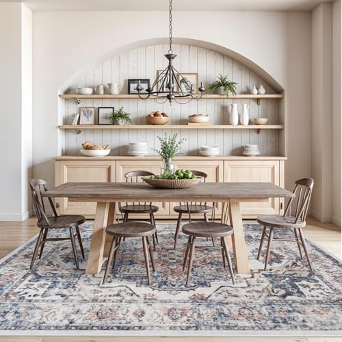 Washable Large 9x12 Area Rug (9' x 12' (Rectangular) / Brick)