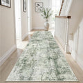 3x10 Washable Runner Rug for Hallway (Green / 3' x 10' (Rectangular))